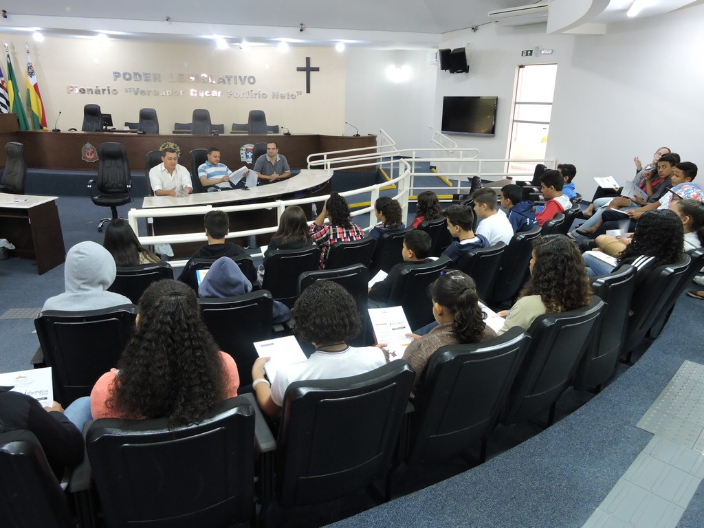 Alunos do oitavo ano fazem perguntas aos vereadores 15.05.18