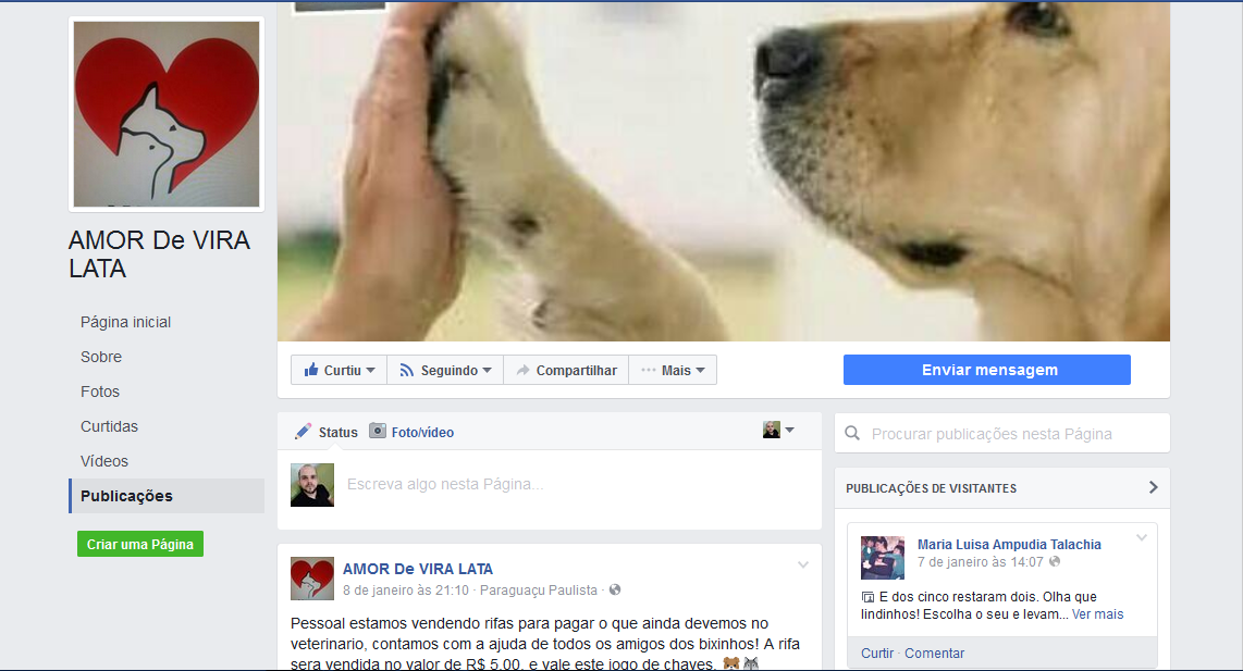 Amor de Vira Lata Facebook