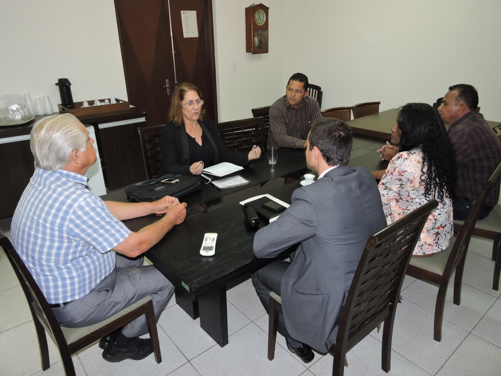 Ana Maria representante da Vivo em reuniao com vereadores