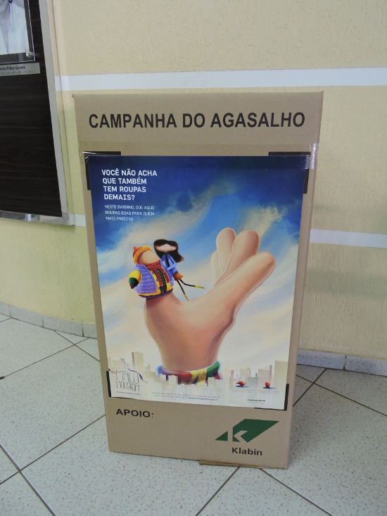 Caixa de Coleta da Campanha do Agasalho 2016 res