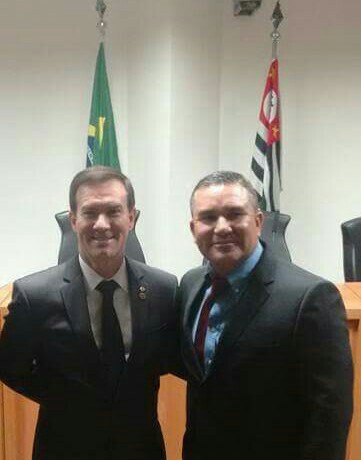 Deputado Coronel Camilo com o vereador Cicero Policial