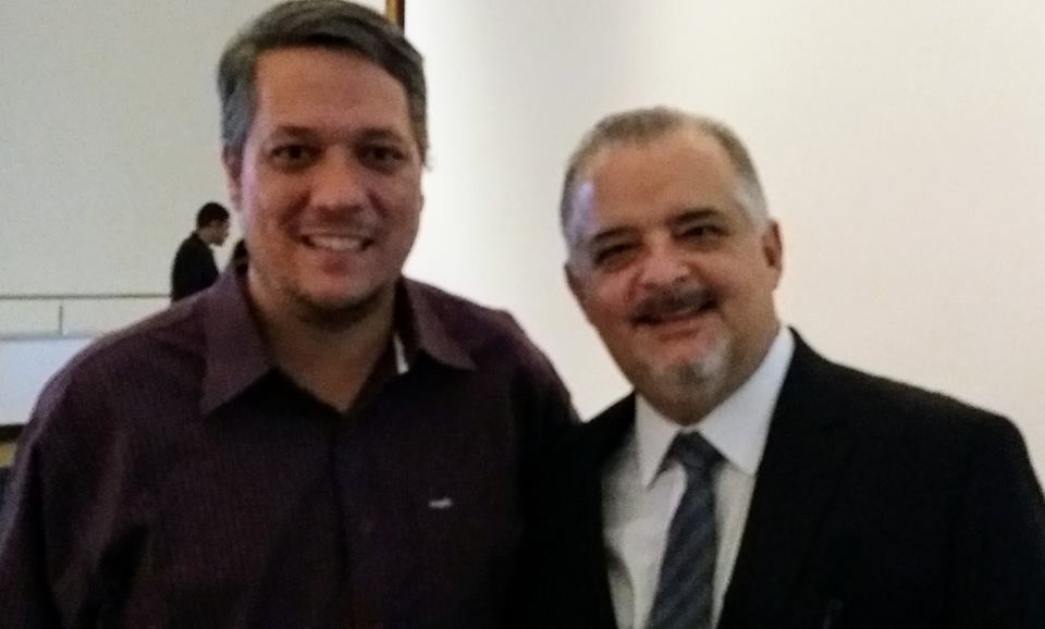 Ian Salomao com o vice governador Marcio França