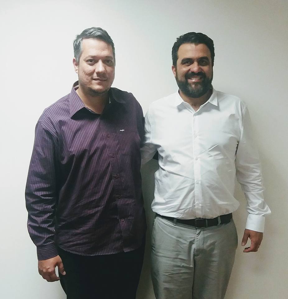 Ian Salomao e Ricardo diretor da Univesp