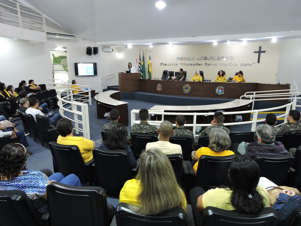 Publico acompanha palestra da professora Mariana