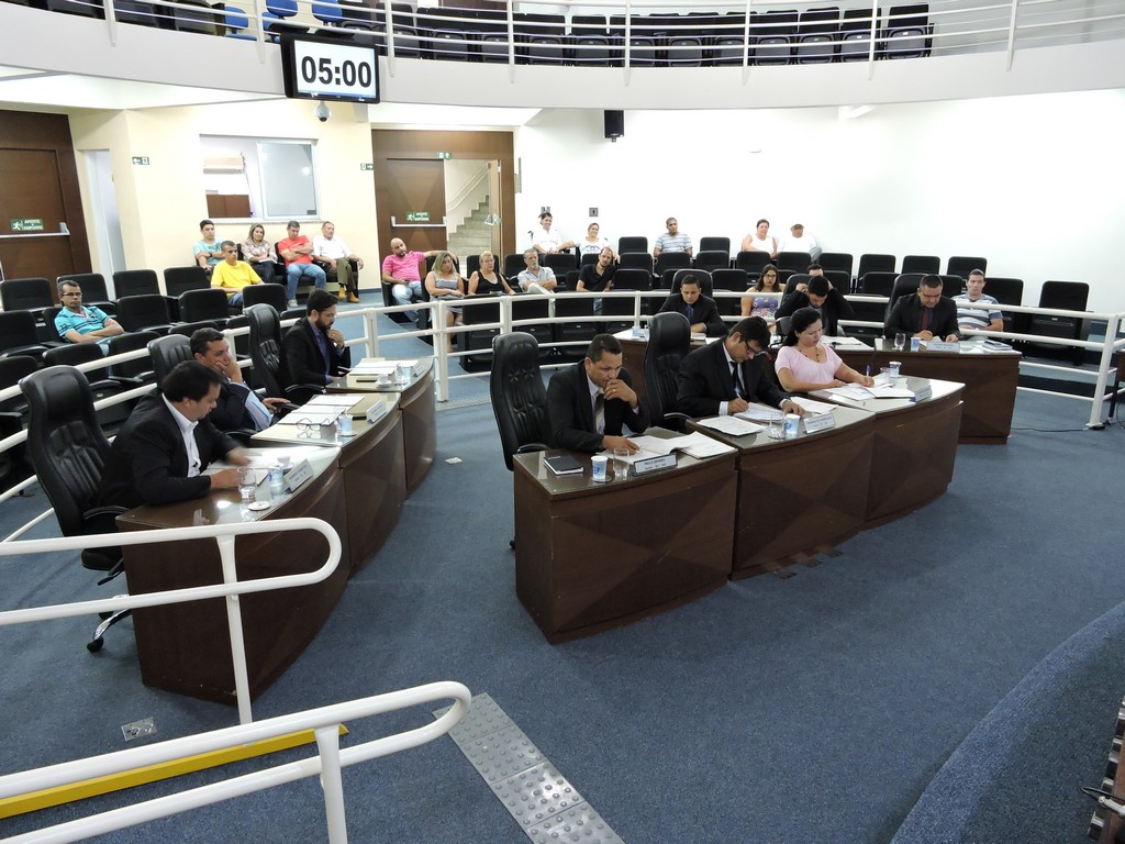Vereadores na Sessao de 6 de marco