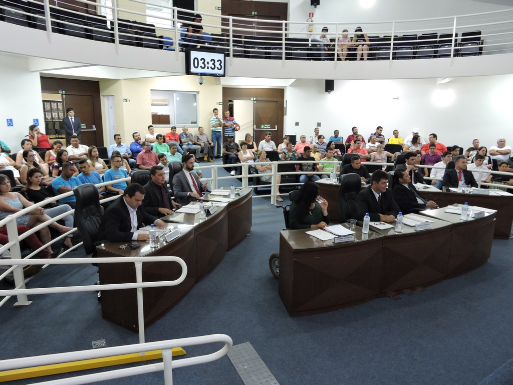 Vereadores reunidos na Sessao de 6 de fevereiro