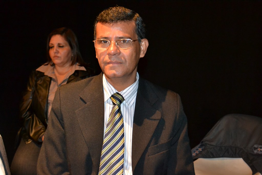 Edivaldo do Lar durante a formatura do Proerd