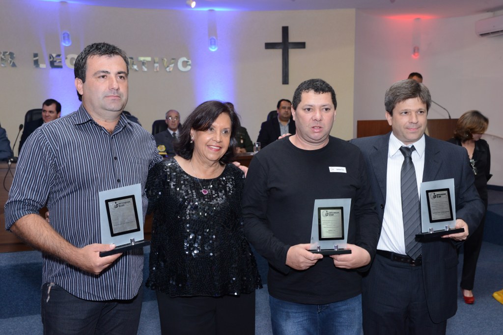 Evandro Amilton e Marcelo representanto Lauremar Pavao