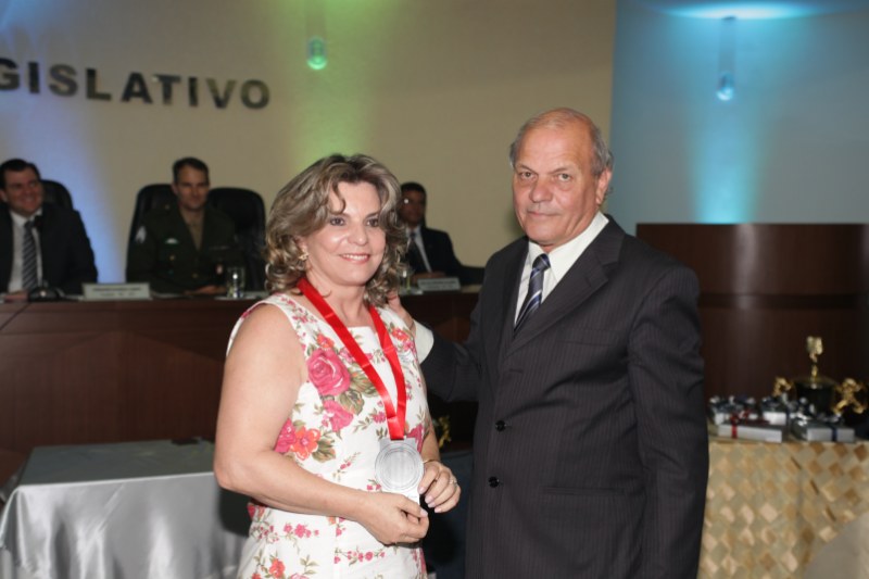 Marilurdes com o vereador Joo Rio