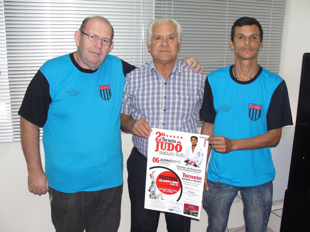 Miguel Canizares com José Carlos e Róber divulgadores do evento