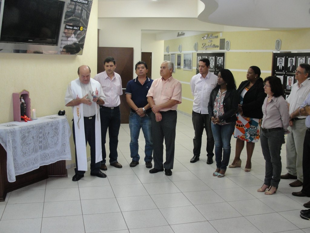 Momento de oração na Câmara