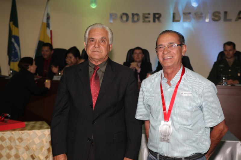 Nivaldo Francisco com o vereador Miguel