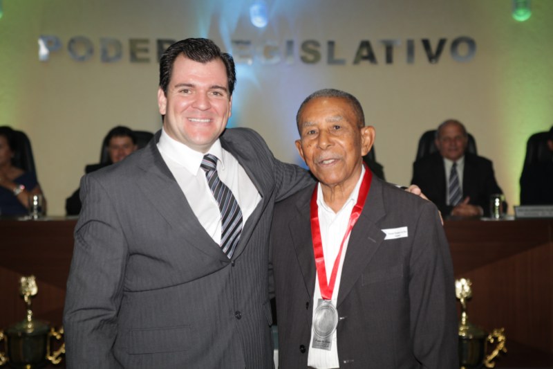 Orlando Theodoro com o vereador Rodrigo