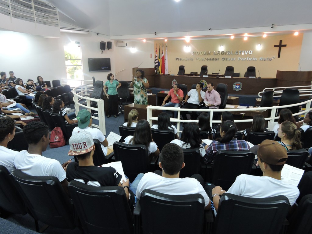 Os estudantes tiveram as duvidas sanadas pelos vereadores presentes