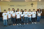 Os vereadores jovens durante a vista à Câmara Municipal 173x116
