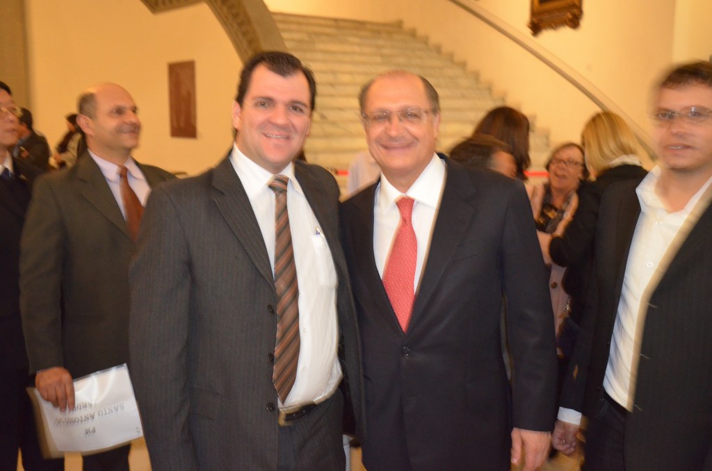 Rodrigo Garms com o Governador no Palácio dos Bandeirantes