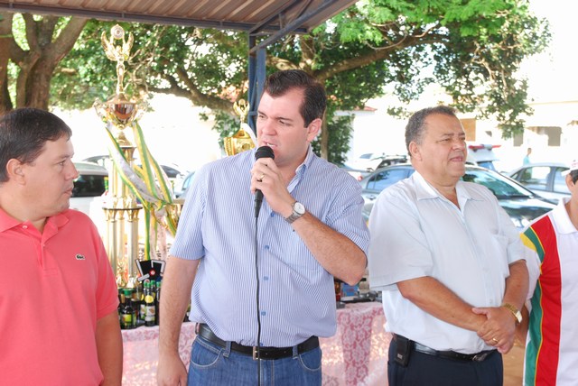 Rodrigo durante seu discurso