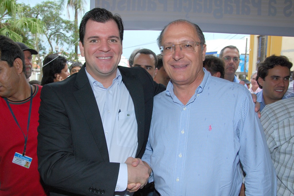 Rodrigo Garms com Geraldo Alckmin