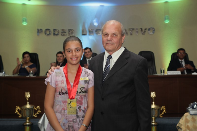 Vereador Joo Rio com Gabriela da Ginstica Ritmica