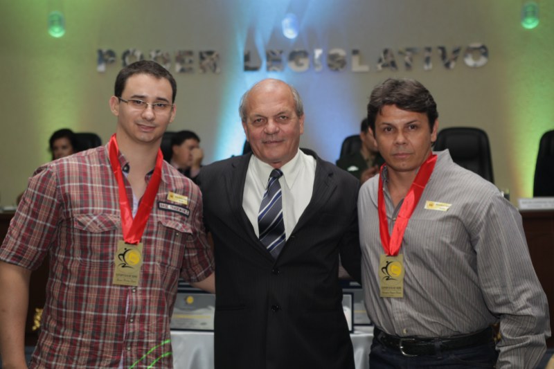 Vereador Joo Rio com os atletas do Jiu-Jitsu