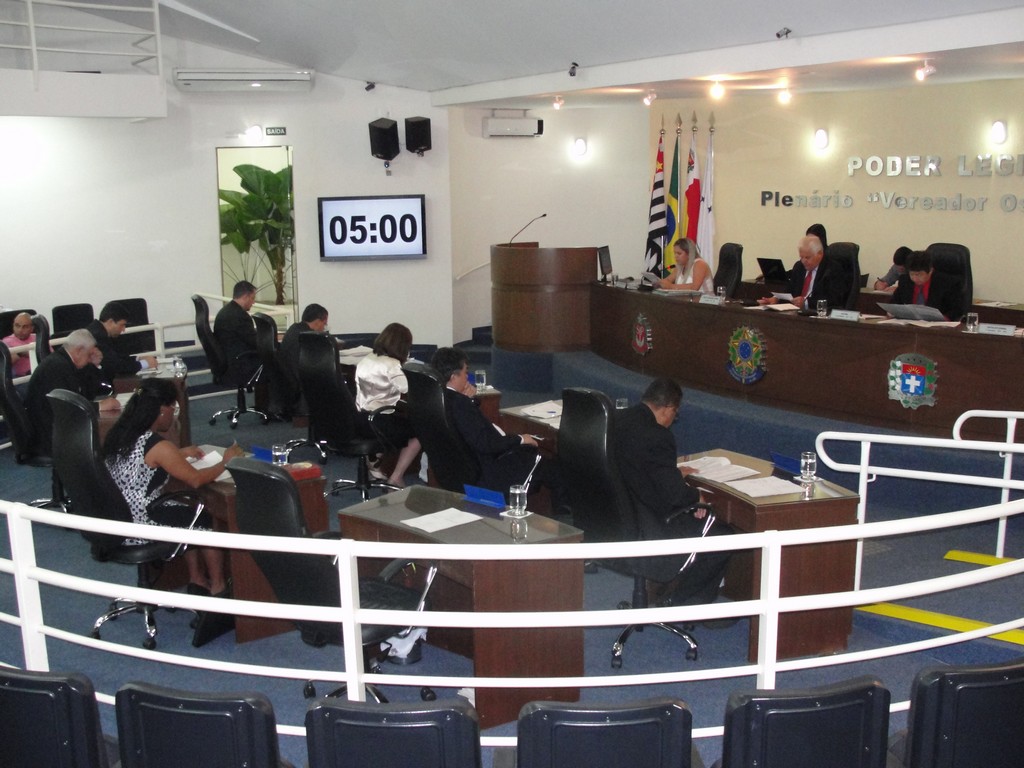 Vereadores durante a Sessao de 21 de setembro
