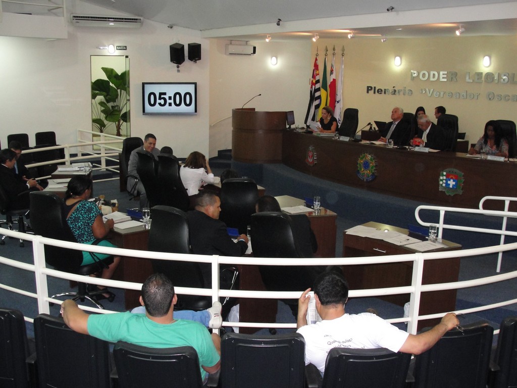 Vereadores durante a Sessao de 3 de novembro