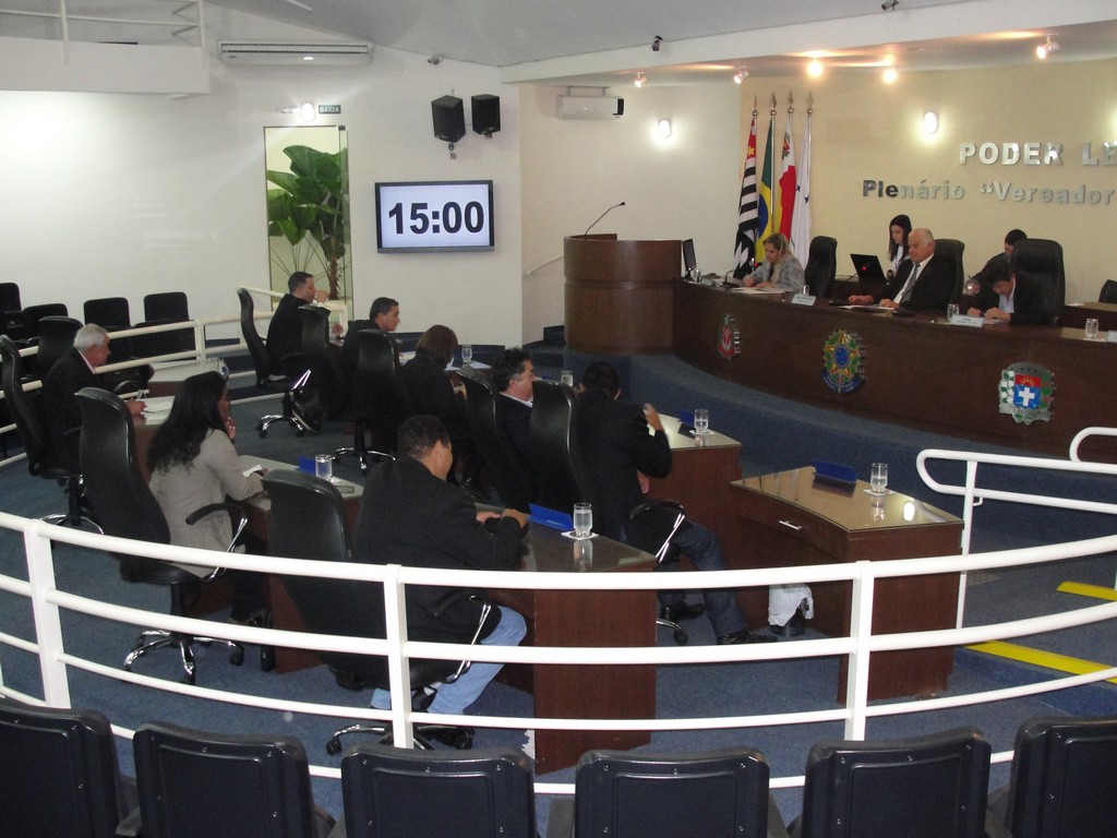 Vereadores na Sessao Extra de quinta 10 de setembro